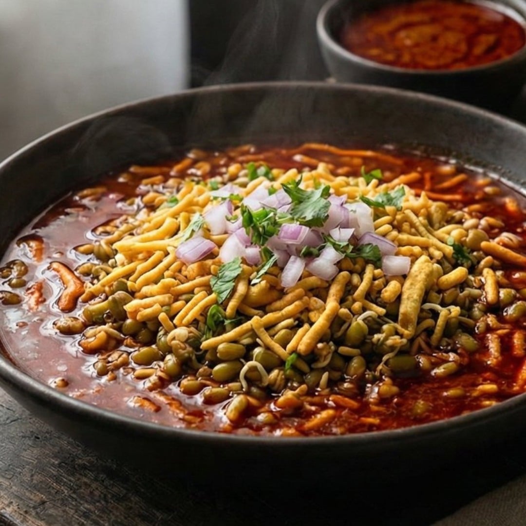 Misal Pav (Warning: Very Spicy)