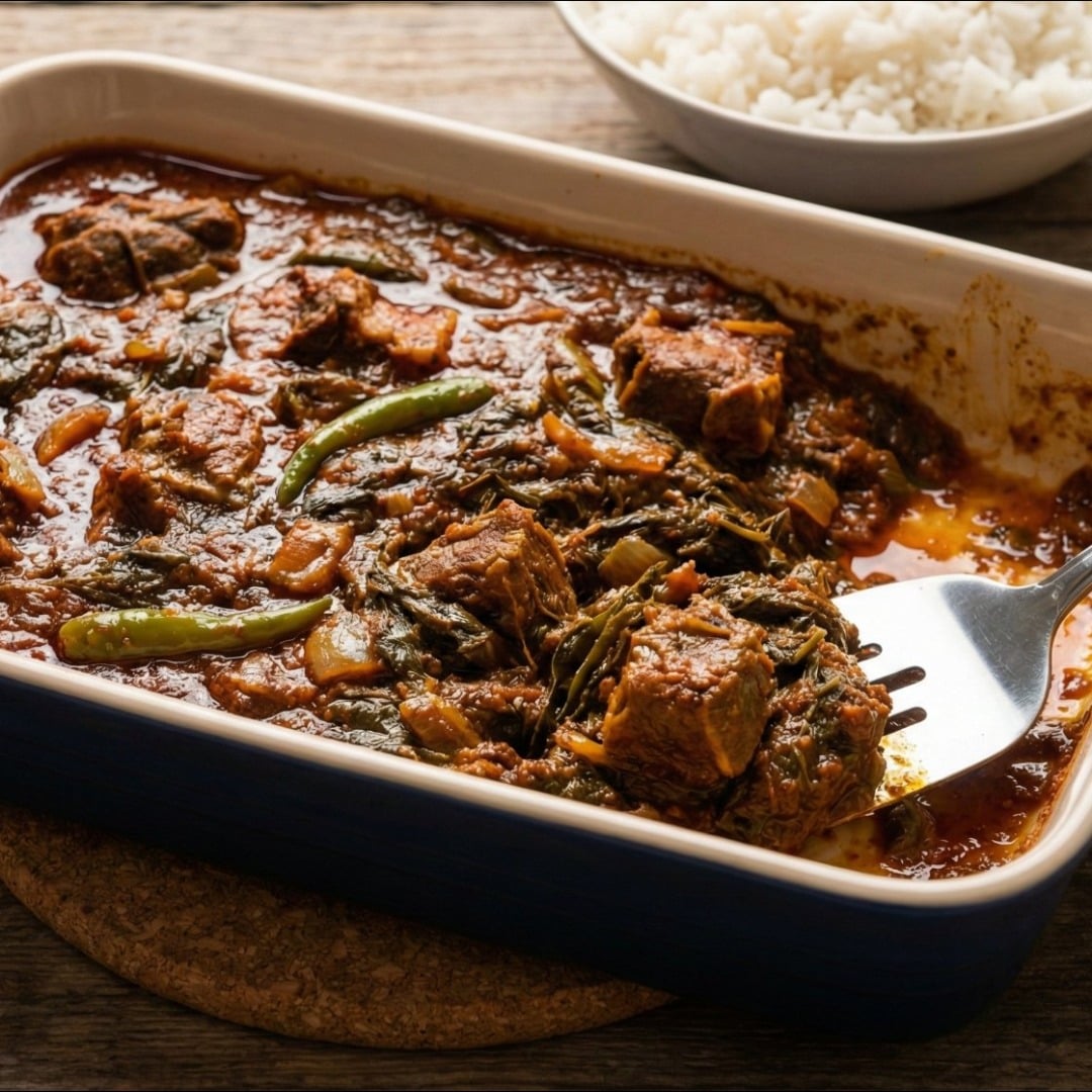 Gongura Mutton (Sour Greens Curry)