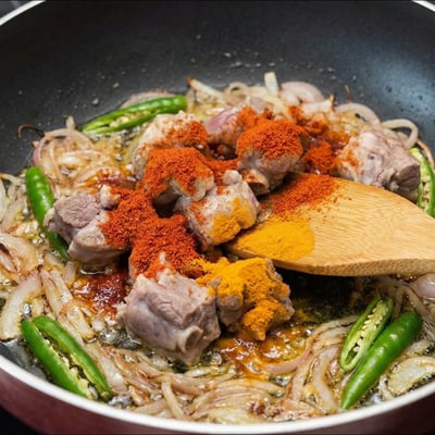 Gongura Mutton (Sour Greens Curry) - Photo 1