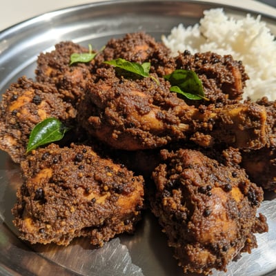 Chettinad Pepper Chicken (Spicy Warning!)