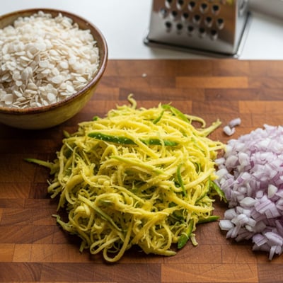 Kanda Poha Kairi Raita (Onion, Poha, Raw Mango Raita) - Photo 1